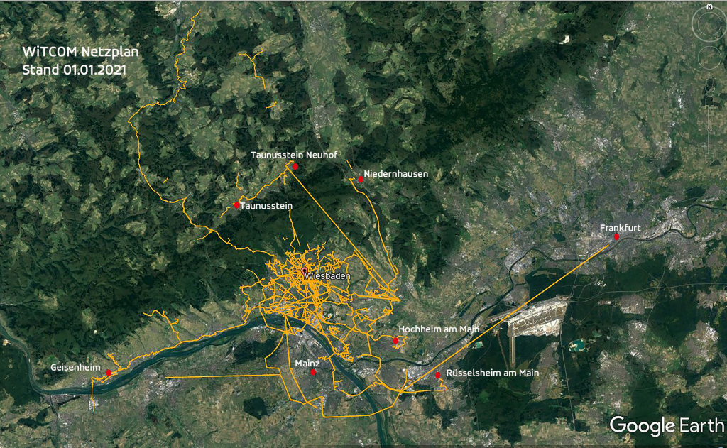 Netzplan Glasfasernetz